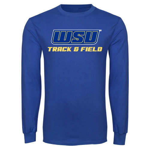  Royal Long Sleeve T Shirt - Track and Field
