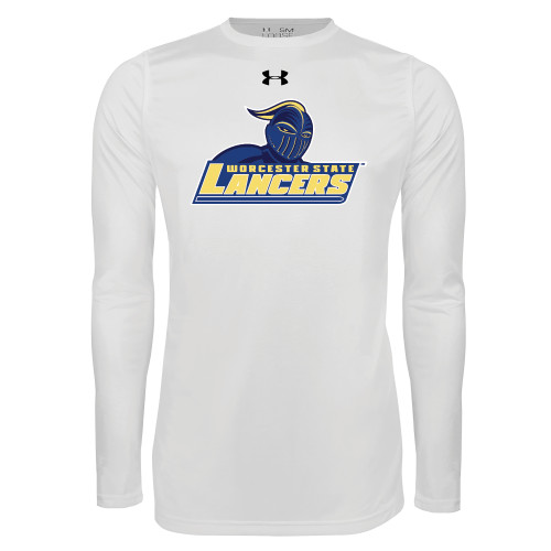  Under Armour White Long Sleeve Tech Tee - Primary Mark