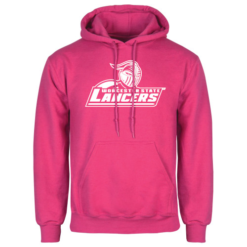  Womens Fuchsia Fleece Hoodie - Primary Mark