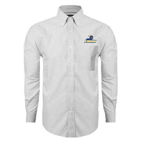  White Oxford Long Sleeve Shirt - Primary Mark