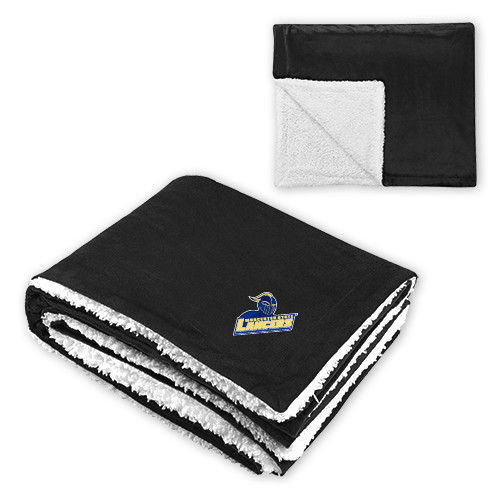  Super Soft Luxurious Black Sherpa Throw Blanket - Primary Mark