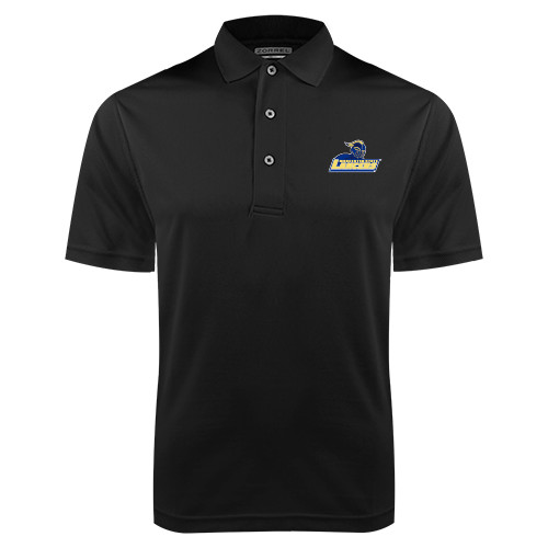  Black Dry Mesh Polo - Primary Mark