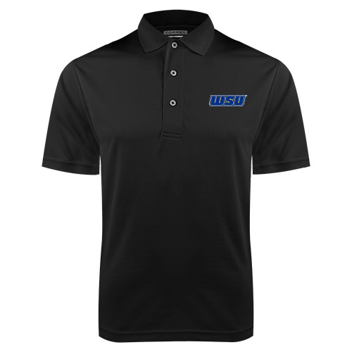  Black Dry Mesh Polo - WSU