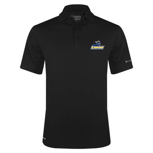  Columbia Black Omni Wick Drive Polo - Primary Mark