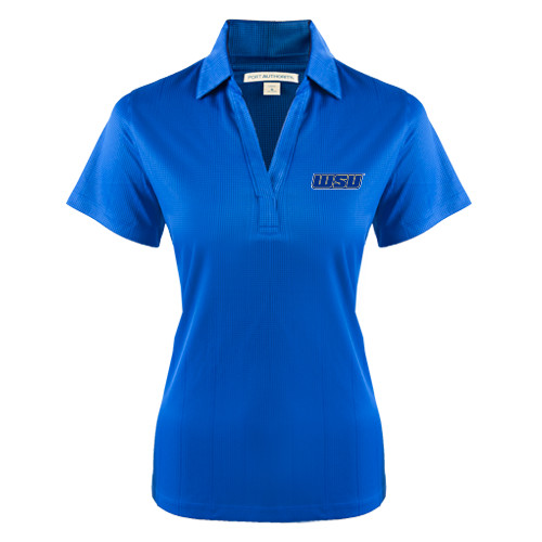  Womens Royal Performance Fine Jacquard Polo - WSU