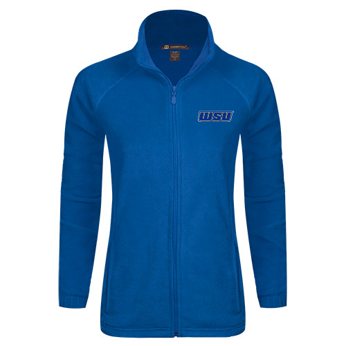 Womens Royal Fleece Full Zip Jacket - WSU