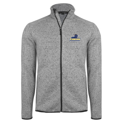  Grey Heather Sweater Fleece Jacket - Primary Mark