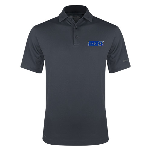  Columbia Charcoal Omni Wick Drive Polo - WSU