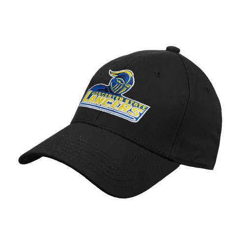  Black Structured Adjustable Pro Style Hat - Primary Mark