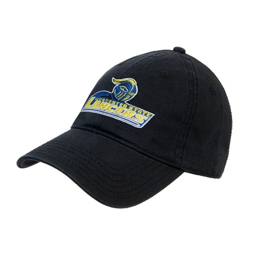  Black Unstructured Adjustable Low Profile Hat - Primary Mark