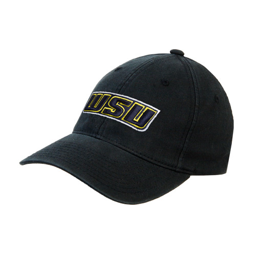  Black Flexfit Structured Low Profile Hat - WSU