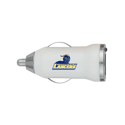  On the Go White Car Charger - Primary Mark