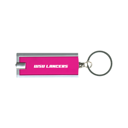  Turbo Pink Flashlight Key Holder - WSU Lancers