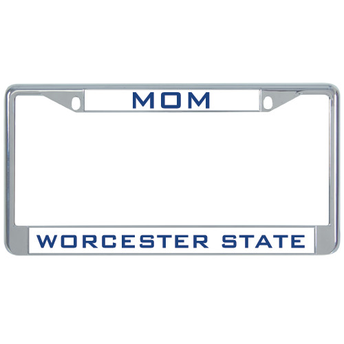  Mom Metal License Plate Frame in Chrome - Mom