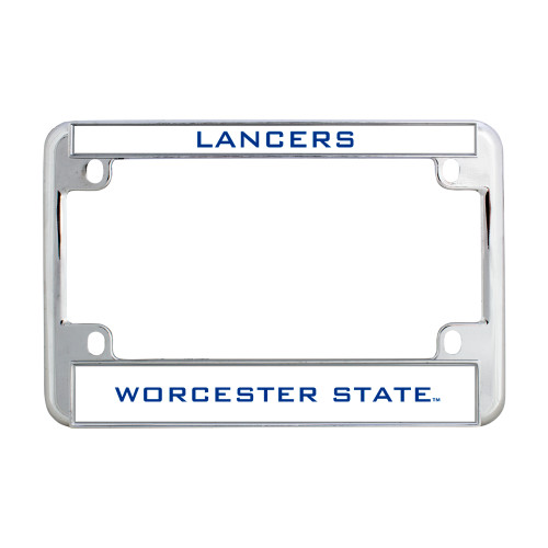  Metal Motorcycle License Plate Frame in Chrome - Lancers