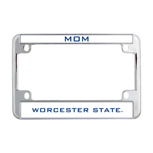  Metal Motorcycle License Plate Frame in Chrome - Mom