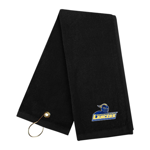  Black Golf Towel - Primary Mark