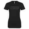 Thumbnail image for  Next Level Womens Black Boyfriend Tee