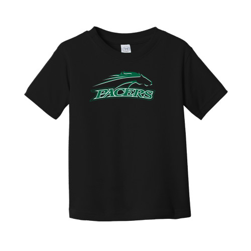  Toddler Black T Shirt - Arched Pacers w/ Pacer