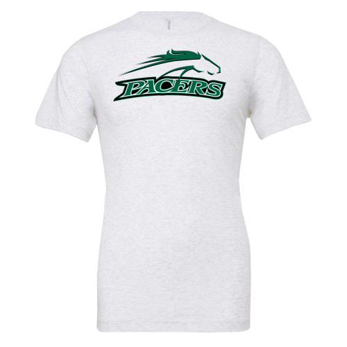  Bella + Canvas Ash Grey Jersey Cotton T Shirt - Arched Pacers w/ Pacer