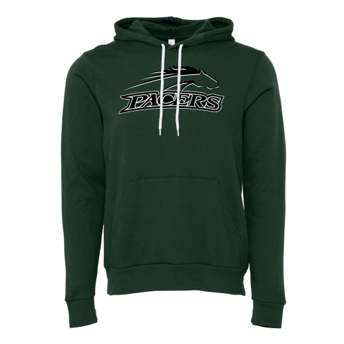  Bella + Canvas Forest Green Fleece Hood - Arched Pacers w/ Pacer