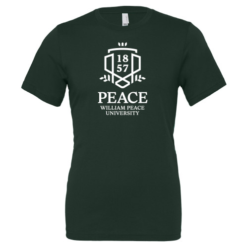  Bella + Canvas Forest Green Jersey Cotton T Shirt - Formal  Shield Vertical