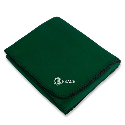  Dark Green Arctic Fleece Blanket - Primary Shield Horizontal