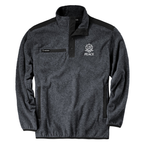  DRI DUCK Charcoal Ranger Mens Fleece Pullover - Primary Shield Vertical
