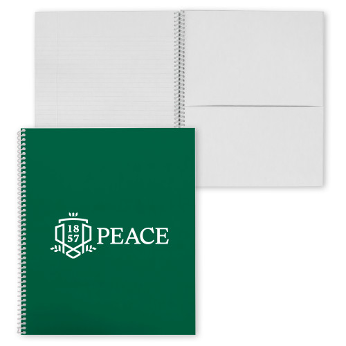  College Spiral Notebook w/Clear Coil - Primary Shield Horizontal