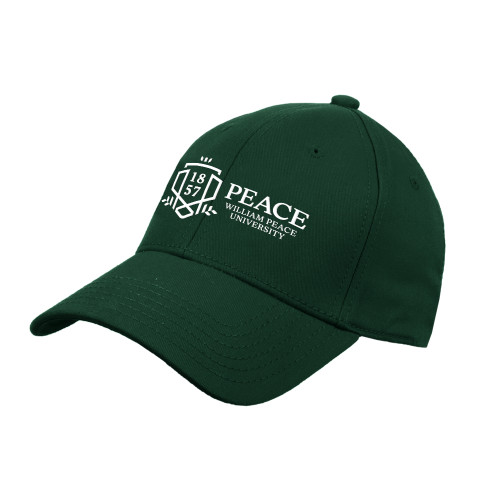  Dark Green Structured Adjustable Pro Style Hat - Formal Shield Horizontal