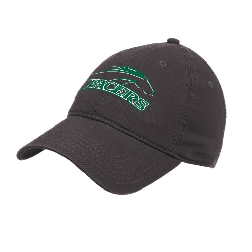  Charcoal Unstructured Adjustable Low Profile Hat - Arched Pacers w/ Pacer