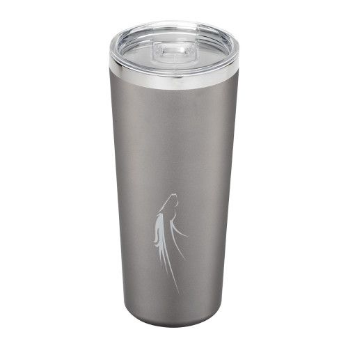  Thor Vacuum Insulated Grey Tumbler 22oz - William Peace University Pacer HeadEngraved