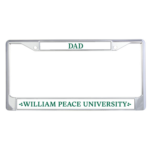  Dad Metal License Plate Frame in Chrome - Wordmark 1 line