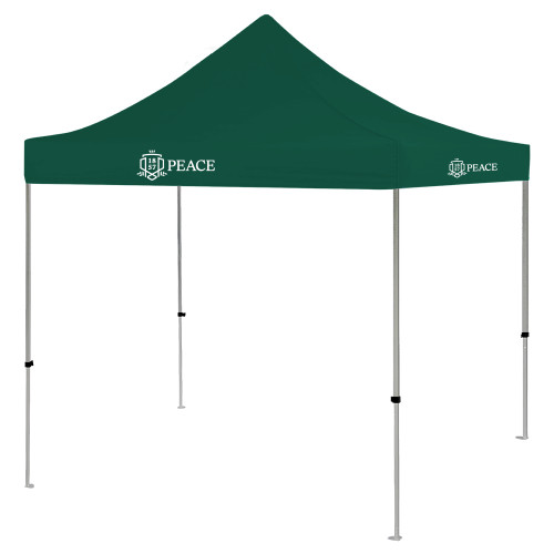  9 ft x 9 ft Dark Green Tent - Primary Shield Horizontal