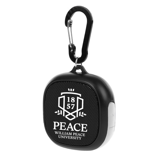  Black/White Waterproof Speaker w/ Carabiner - Formal  Shield Vertical