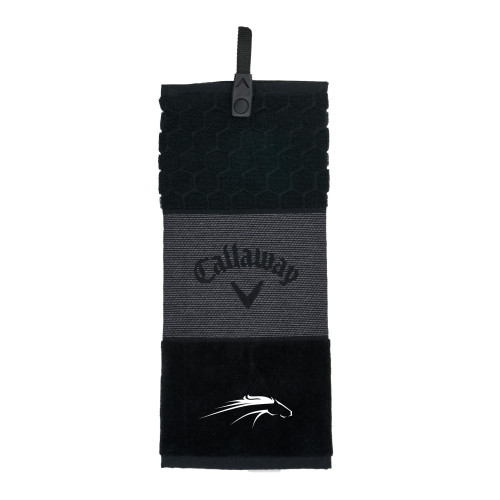  Callaway Black Trifold Towel - William Peace University Pacer Head