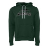 Thumbnail image for  Bella + Canvas Forest Green Fleece Hood