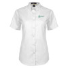 Thumbnail image for  Womens White Twill Button Up Short Sleeve