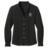 Thumbnail image for  Brooks Brothers Womens Black Long Sleeve Ruffle Collar Blouse