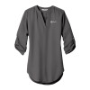Thumbnail image for  Womens Grey 3/4 Sleeve Tunic Blouse