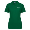 Thumbnail image for  Womens Silk Touch Dark Green Pique Polo