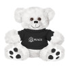 Thumbnail image for  Plush Big Paw 8 1/2 inch White Bear w/Black Shirt