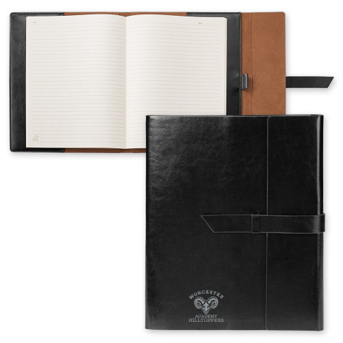  Fabrizio Black Portfolio w/Loop Closure - Primary Mark  Engraved
