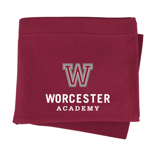  Maroon Sweatshirt Blanket - Worcester Academy