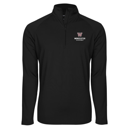  Sport Tek Black Sport Wick Stretch 1/2 Zip Pullover - Worcester Academy