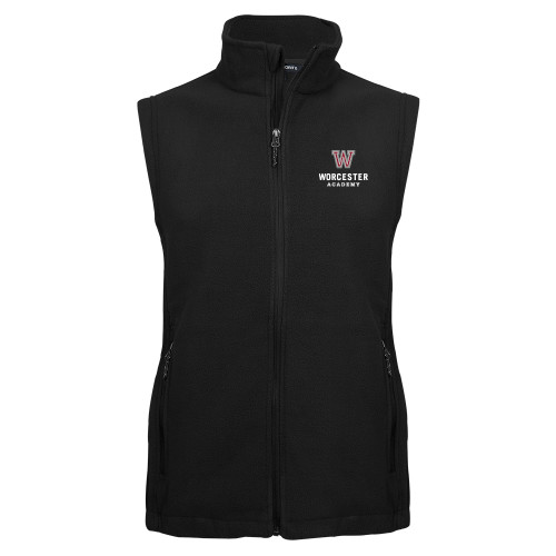  Black Fleece Full Zip Vest - Worcester Academy