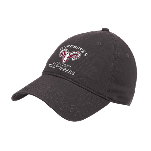  Charcoal Unstructured Adjustable Low Profile Hat - Primary Mark