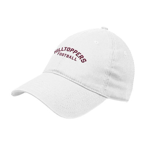  White Unstructured Adjustable Low Profile Hat - Hilltopper Football