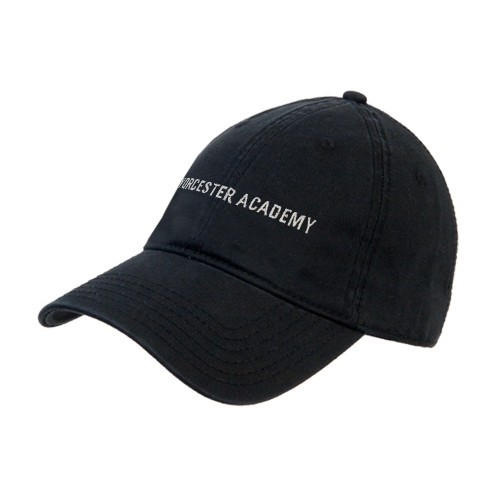  Black Unstructured Adjustable Low Profile Hat - Worcester Academy