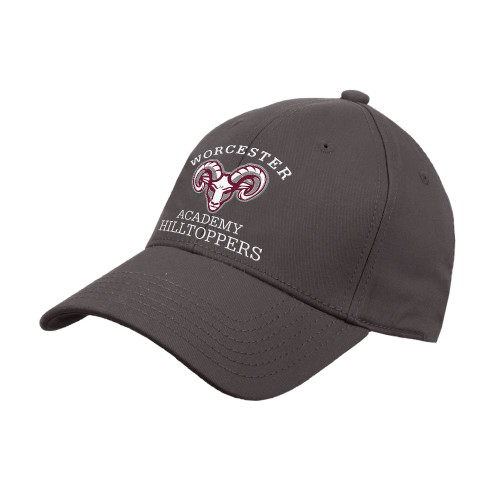  Charcoal Structured Adjustable Pro Style Hat - Primary Mark